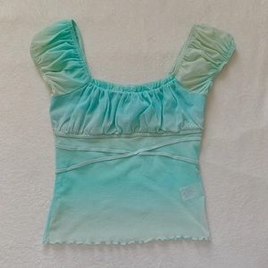 vintage miss selfridge mesh milkmaid top✨